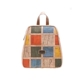 Patchwork Damen Rucksack Kork