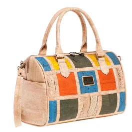 Patchwork Henkeltasche Kork