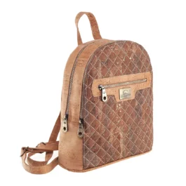 Damen Rucksack Kork „mapa camel“