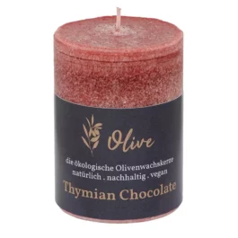 Olivenwachs Duftkerze Thymian Chocolate