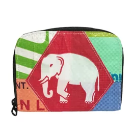 Upcycling Portemonnaie Patchwork Elephant