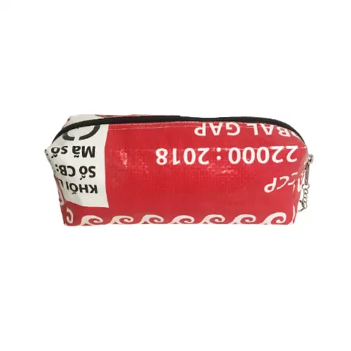 Upcycling Schreibzeug-Etui - Fisch Rot – Bild 2