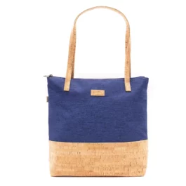 Schultertasche / Shopper Kork Denim