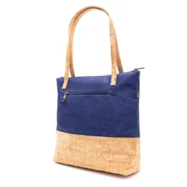 Schultertasche / Shopper Kork Denim