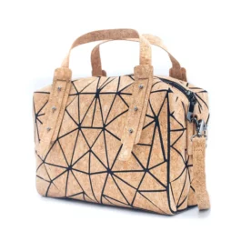 Damen Handtasche Kork Geometric