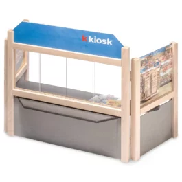 Kinder Postschalter / Kiosk Buchenholz