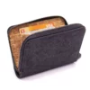 Damen Portemonnaie Kork Schwarz - Image 2