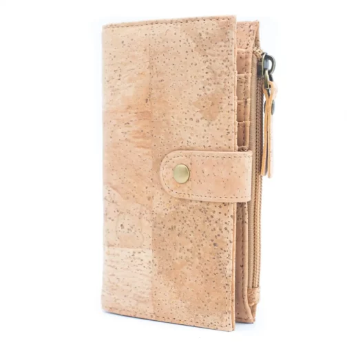Damen Portemonnaie Kork mit Gold Muster – Bild 2
