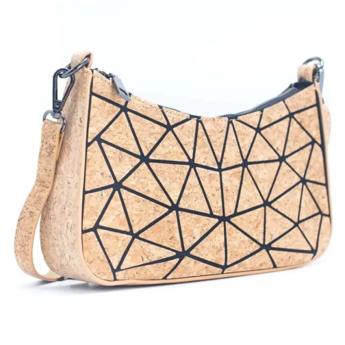 Baguette Tasche Kork Geometric – Bild 2