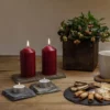 Schiefer Kerzenhalter eckig, 4 Stück - Image 2