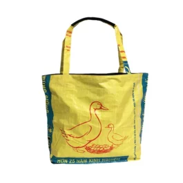 Upcycling Shopper XL – Ente gelb