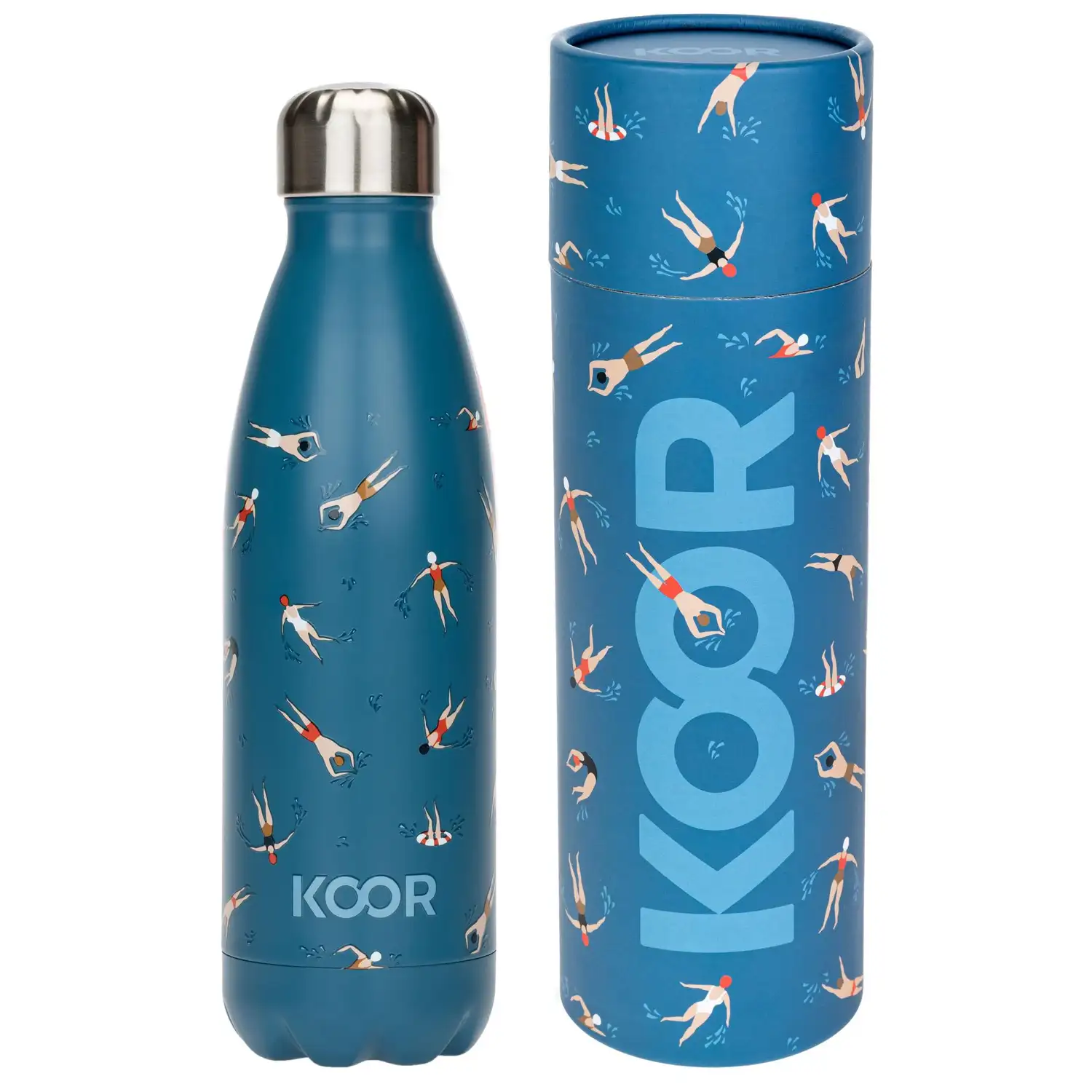KOOR Edelstahl Thermosflasche, 500 ml Nuoto