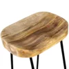 Barhocker Mango Massivholz, 2 Stk. - Image 4
