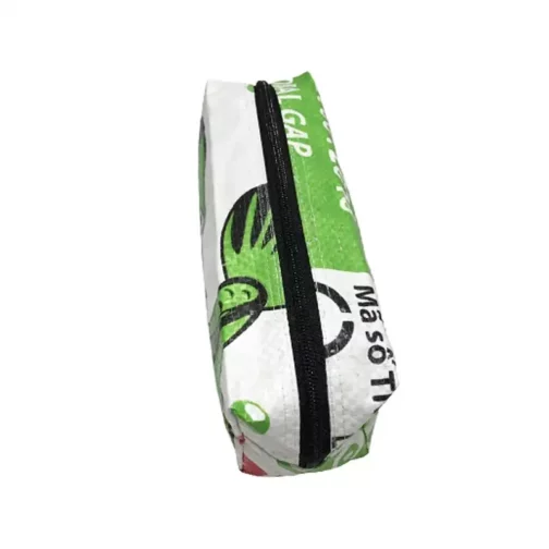 Upcycling Schreibzeug-Etui - Fisch Grün – Bild 3