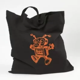 Stofftasche Baumwolle Schwarz