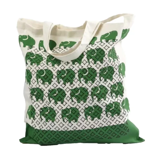 Stofftasche Baumwolle Weiss – Bild 2