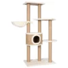 Katzen Kratzbaum Sisal Seegras, 126 cm