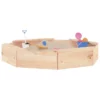 Sandkasten Achteck mit Sitzen Kiefer – Bild 2