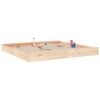 Sandkasten quadratisch mit Sitzen Kiefer – Bild 2