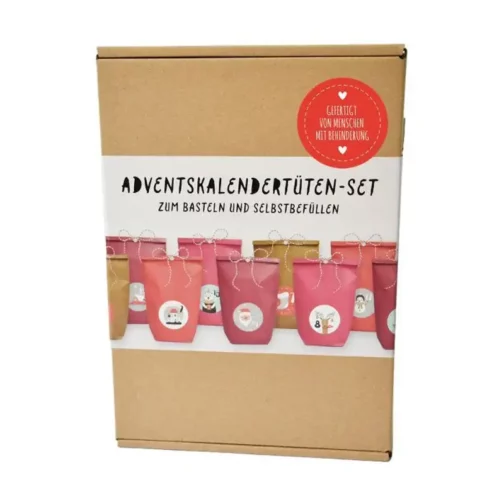 Adventskalender DIY Set rot zum selbst gestalten