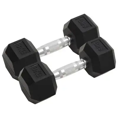 Kurzhanteln Gusseisen / Stahl 2 x 8 kg