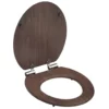 WC-Sitz mit Absenkautomatik Dark Wood