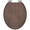 WC-Sitz mit Absenkautomatik Dark Wood – Bild 4