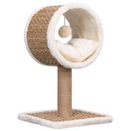 Katzen-Kratzbaum mit Tunnel Seegras 56 cm