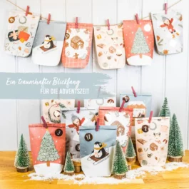 Adventskalender Beutel Papier