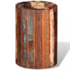 Hocker Altholz Zylinder Vintage - Image 3