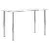 Esstisch Edelstahl Glas 120 x 60 cm