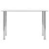 Esstisch Edelstahl Glas 120 x 60 cm – Bild 2
