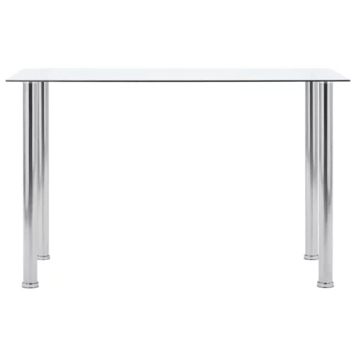 Esstisch Edelstahl Glas 120 x 60 cm - Image 2
