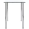 Esstisch Edelstahl Glas 120 x 60 cm – Bild 3