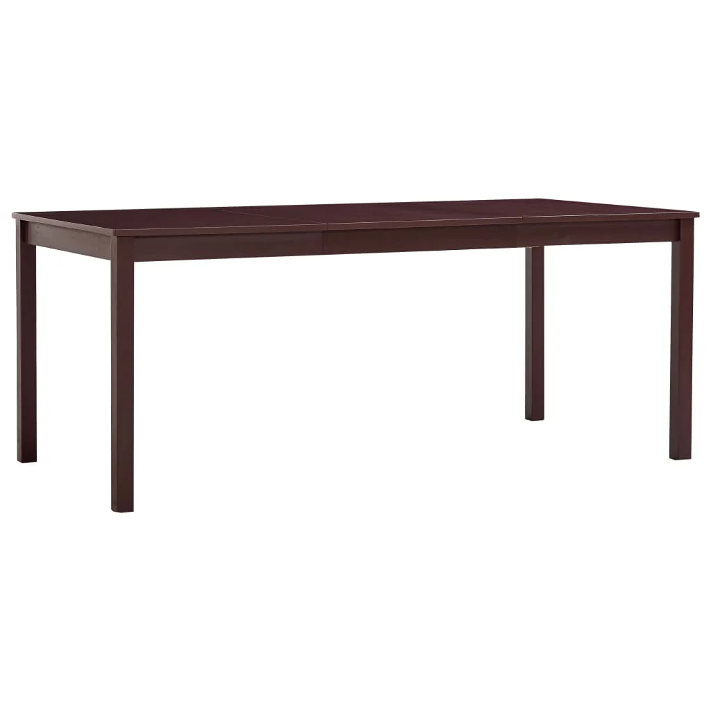 Esstisch Dunkelbraun Kiefernholz 180 x 90 cm