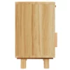 Nachttisch Massivholz Kiefer und Rattan – Bild 4