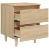 Nachttisch mit Kiefernholz-Beinen - Image 4