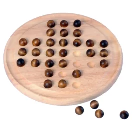 Holz Solitaire rund