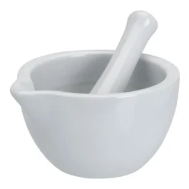 Mörser mit Stössel 10 cm, Porzellan