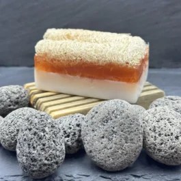 AYRA Seife mit Schwamm Eselsmilch & Honig