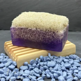 AYRA Seife mit Schwamm Lavendel