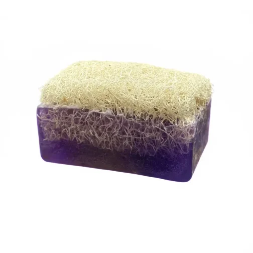 AYRA Seife mit Schwamm Lavendel