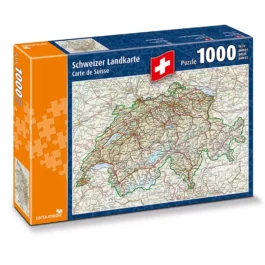 Puzzle Schweizer Landkarte, 1000 Teile