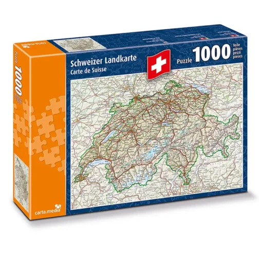 Puzzle Schweizer Landkarte, 1000 Teile