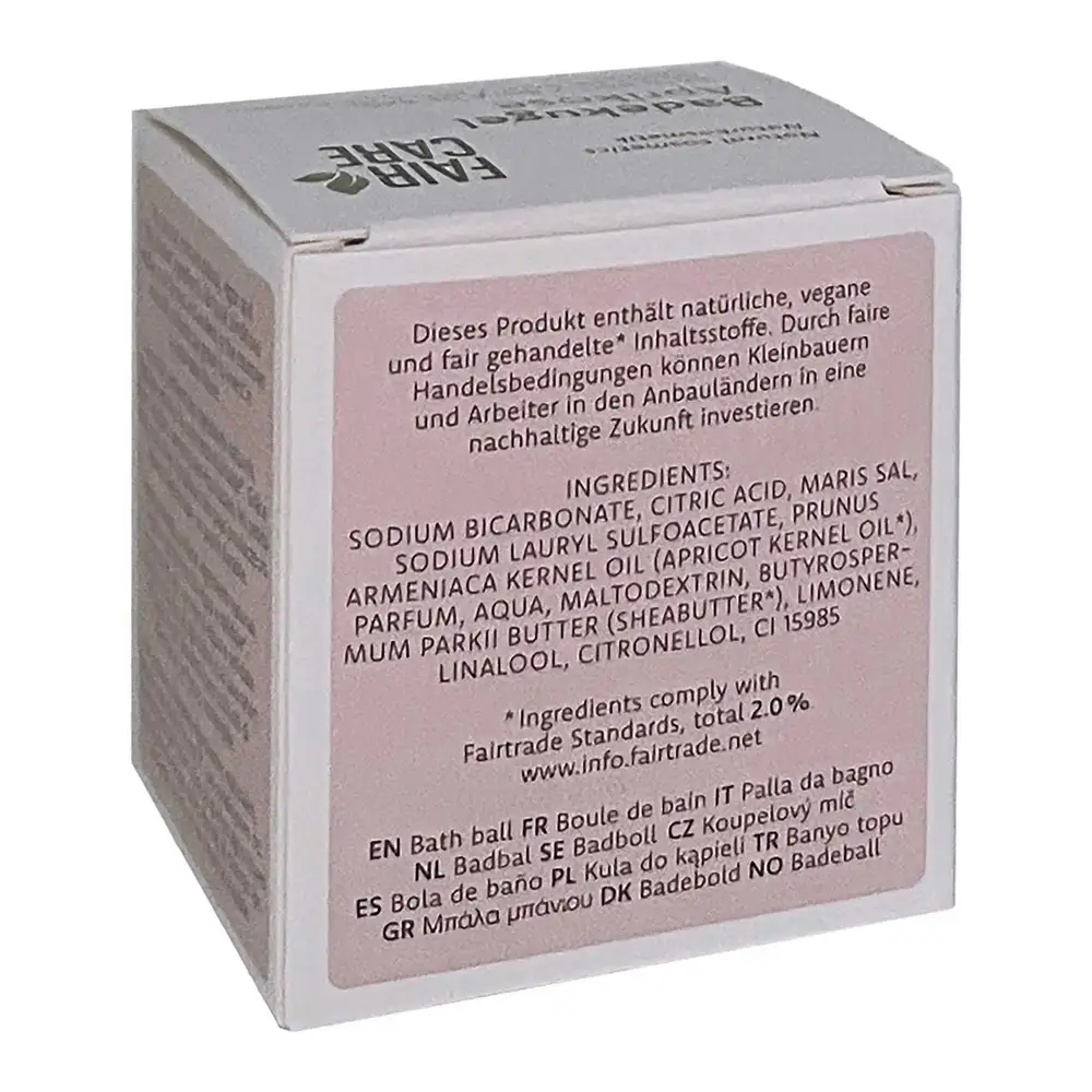 FAIR CARE Badekugel Aprikose – Bild 3