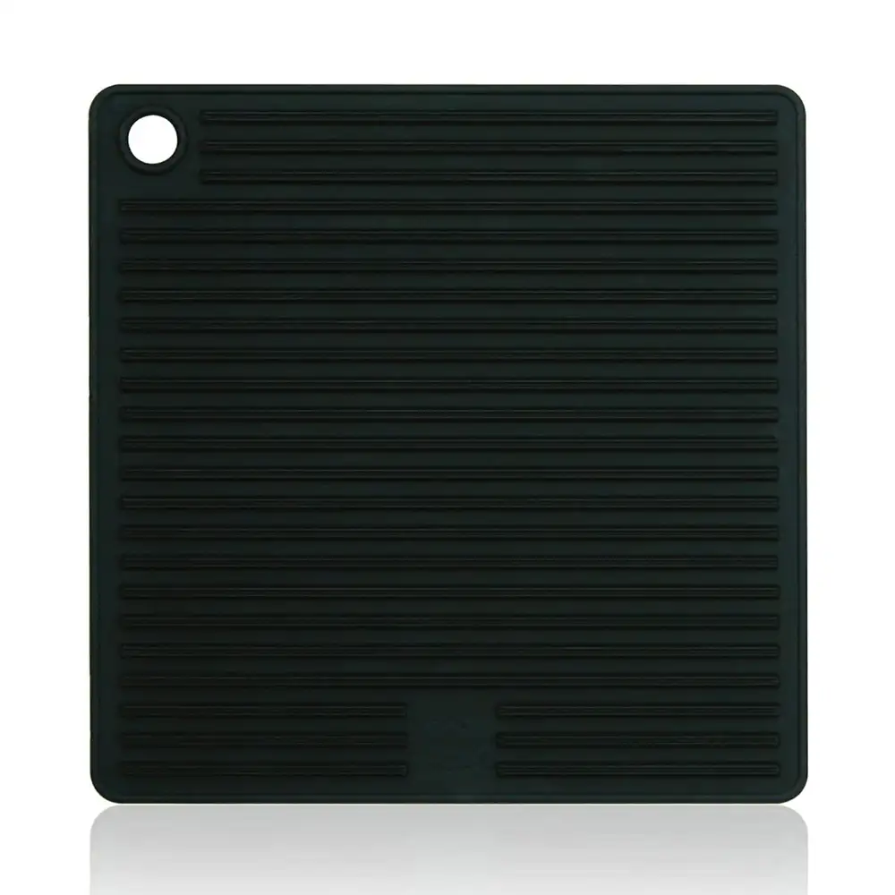 Topflappen Silikon Schwarz