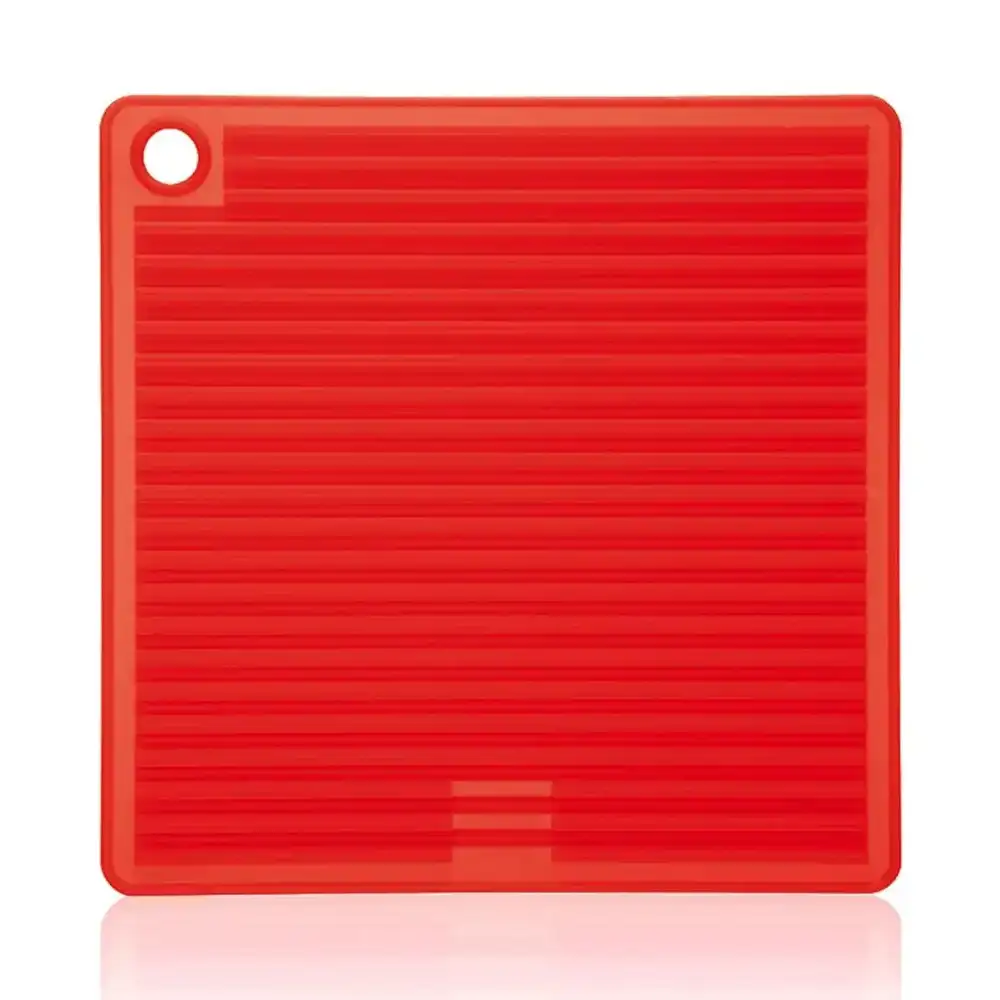 Topflappen Silikon Rot