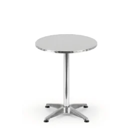 Edelstahl Bartisch klappbar, 115 cm, Silber