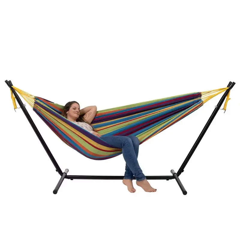 Doppelhängematte mit Gestell Mehrfarbig