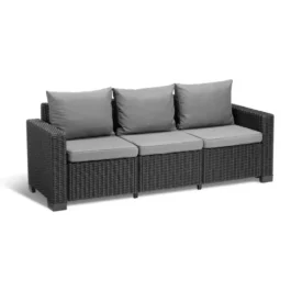California 3er Sofa Graphit – Outdoor Loungesofa